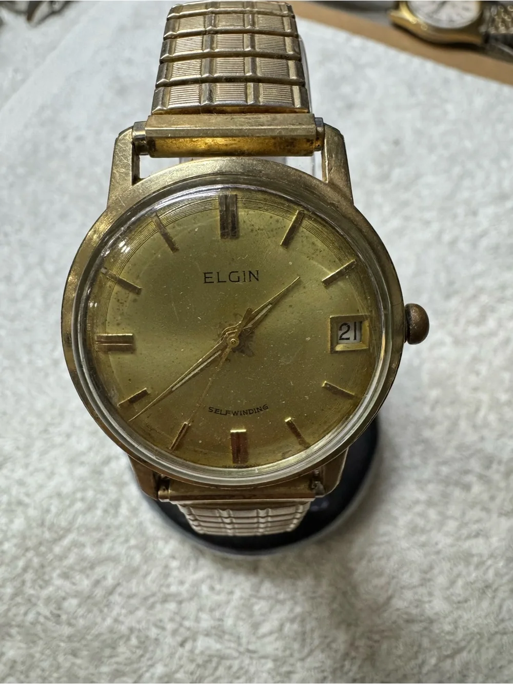 Elgin Gold-Tone Automatic Men's Watch with Date